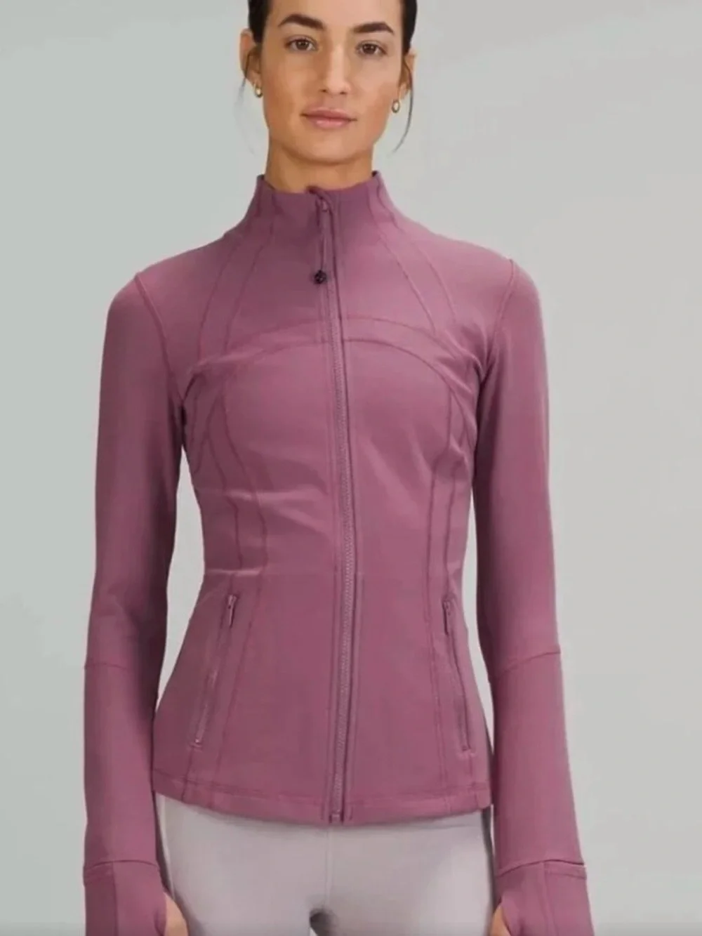 lululemon athletica velvet dust full-zip athletic jacket